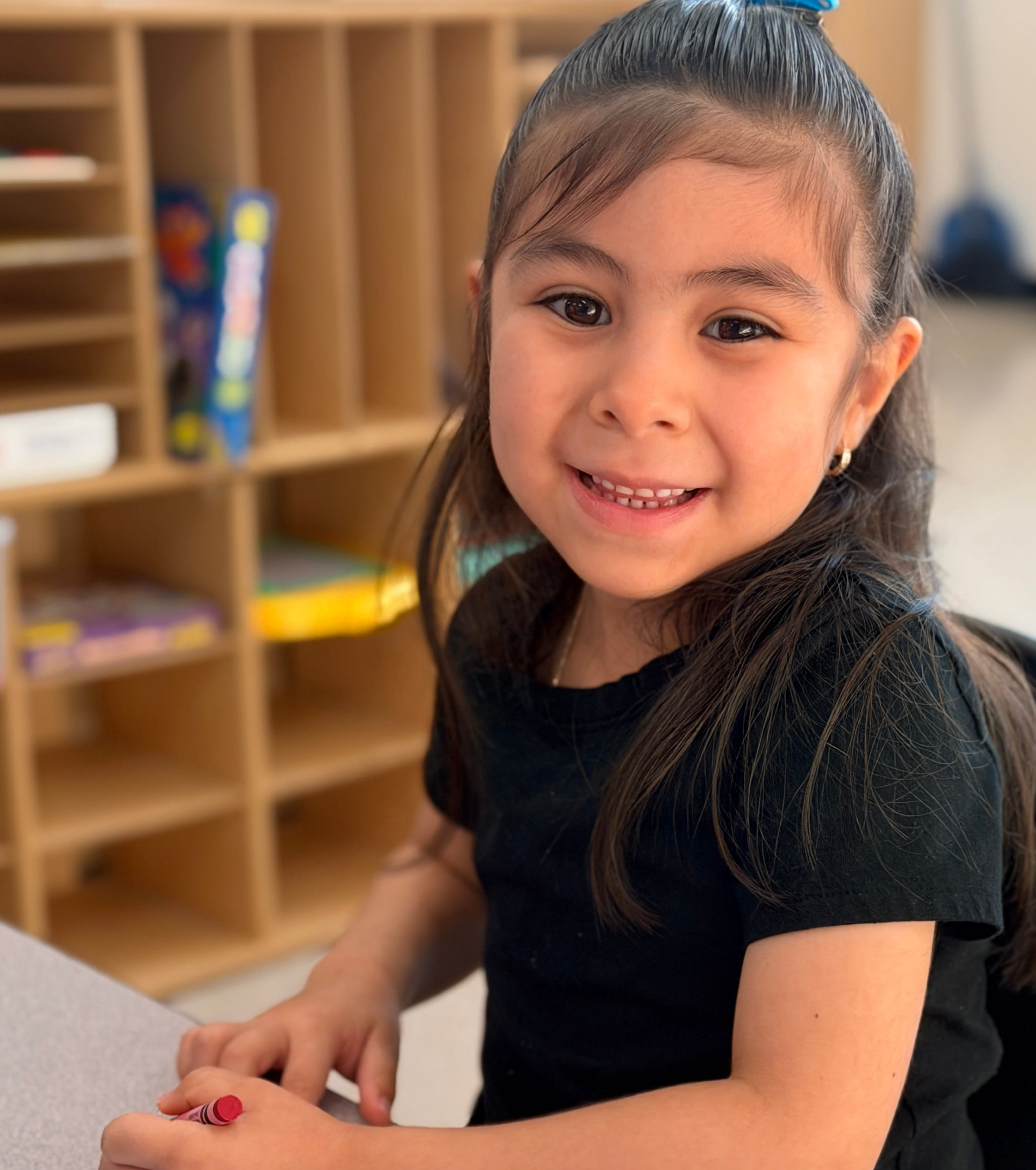 A smiling student